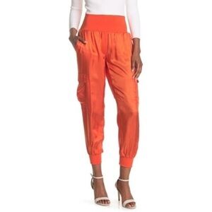 Cinq à Sept Tous Les Jour Giles Joggers Orange Women's Size XS